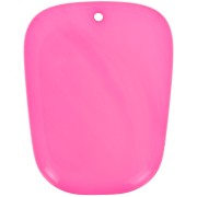 Pendentif trapèze en résine translucide - 28x22 mm - Marbré Rose magenta x1|raw }}