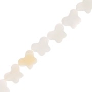 Perle papillon en nacre 8x10 mm - Naturel x1