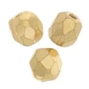 Facettes 3 mm - 24k Gold plated x50