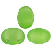 Perles en verre Samos® par Puca® 7x5 mm - La Divine Translucent Pistachio Mat x10g|raw }}