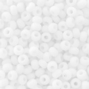 Preciosa Perles rocailles 11/0 2 mm - Blanc Opaque Mat x20g