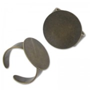 Bague plateau 18 mm bronze x1