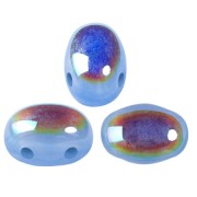 Perles en verre Samos® par Puca® 7x5 mm - Blue Opal AB x10g|raw }}