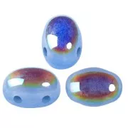 Perles en verre Samos® par Puca® 7x5 mm - Blue Opal AB x10g