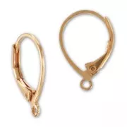 Dormeuses 15.8 mm doré rose x2