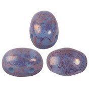 Perles en verre Samos® par Puca® 7x5 mm - Blue Opal Bronze x10g|raw }}