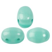Perles en verre Samos® par Puca® 7x5 mm - Blue Green Opal x10g