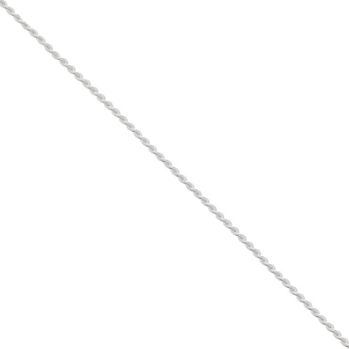 Chaîne maille Paloma 0.8 mm Placage argent fin x1m