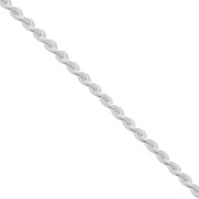 Chaîne maille Paloma 0.8 mm Placage argent fin x1m