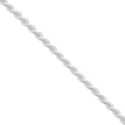 Chaîne maille Paloma 0.8 mm Placage argent fin x1m