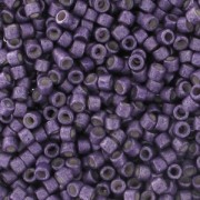 Miyuki Delica 11/0 DB1185 - Galvanized Semi Mat Eggplant x8g