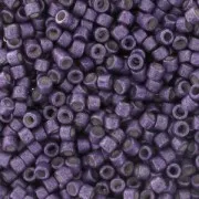 Miyuki Delica 11/0 DB1185 - Galvanized Semi Mat Eggplant x8g