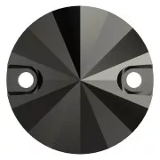 Cabochon - intercalaire - PureCrystal 3200 12 mm Jet Hematite x1