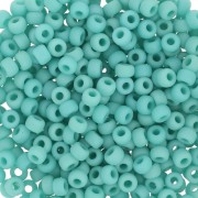 Rocaille Miyuki Duracoat 8/0 412F - Mat Opaque Turquoise Green x8g|raw }}