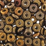 O Bead 4 mm Bronze Mix x5g