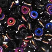 O Bead 4 mm Jet Sliperit x5g