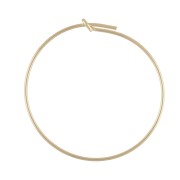 Créoles fines à décorer 25 mm en Gold filled (or laminé) x2|raw }}