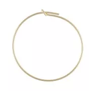 Créoles fines à décorer 25 mm en Gold filled (or laminé) x2