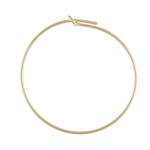 Créoles fines à décorer 25 mm en Gold filled (or laminé) x2