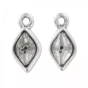 Serti pendentif double face pour cab 4230 14x9mm argenté vieilli