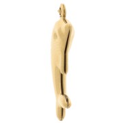 Pendentif dauphin 18x12 mm - Acier inoxydable 304L - Doré x1