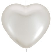 Perle coeur 24x27 mm imitation perle d'eau douce - Crème nacré x1
