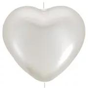 Perle coeur 24x27 mm imitation perle d'eau douce - Crème nacré x1