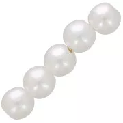 Perles rondes 5 mm imitation perle d'eau douce - Blanc nacré x80