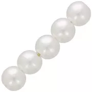 Perles rondes 6 mm imitation perle d'eau douce - Blanc nacré x60