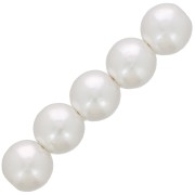 Perles rondes 8 mm imitation perle d'eau douce - Blanc nacré x50