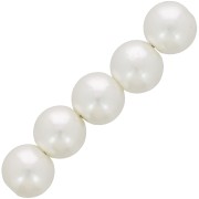 Perles rondes 10 mm imitation perle d'eau douce - Crème nacré x50