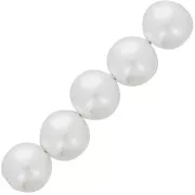 Perles rondes 12 mm imitation perle d'eau douce - Blanc nacré x30