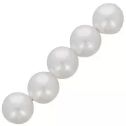 Perles rondes 16 mm imitation perle d'eau douce - Blanc nacré x15