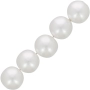 Perles rondes 18 mm imitation perle d'eau douce - Blanc nacré x10
