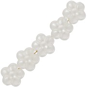Perles fleurs 8 mm - imitation perle d'eau douce - Crème nacré x30