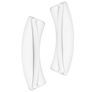 Perles tube incurvé en acrylique transparent 35x11mm Transparent x6