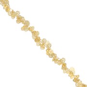 Chaîne maille Fantaisie tête de mort 7 mm doré x 25cm