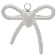 Breloque noeud 16x17 mm Acier inoxydable 304L x1|raw }}