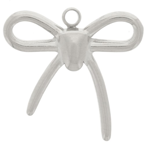 Breloque noeud 16x17 mm Acier inoxydable 304L x1