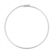 Créoles fines à décorer 45 mm en Argent 925 x2|raw }}