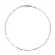 Créoles fines à décorer 45 mm en Argent 925 x2