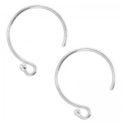 Crochets d'oreilles rond 13 mm - Argent 925 x2|raw }}
