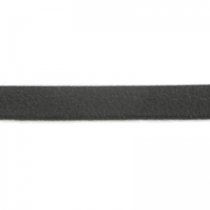 Lacet cuir reconstitué double-face 3 mm Gris foncé x1m