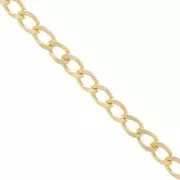 Chaîne maille gourmette 4,5 mm doré x1m