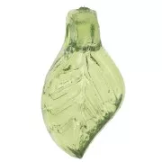 Feuilles en verre 12x6.5 mm - Vert clair x6