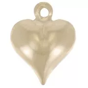 Breloque coeur bombé 13x10 mm - Gold filled (or laminé) x1