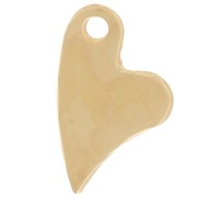 Sequin coeur 11x7 mm - Gold filled (or laminé) x1|raw }}