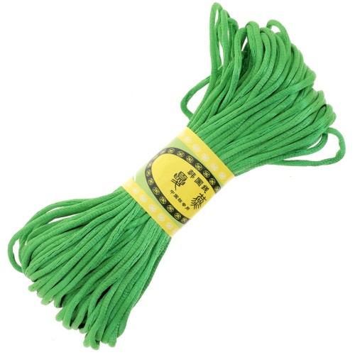 Cordon queue de rat polyester 2 mm - Vert x20m
