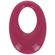 Pendentif ovale évidé en résine opaque 33x23 mm - Bordeaux x1|raw }}