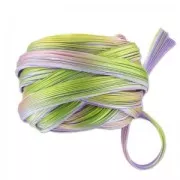 Ruban twill de soie Shibori Wisteria x10cm